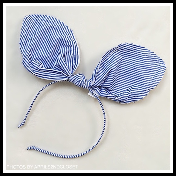 J.CREW CREWCUTS STRIPED BOW HEADBAND - Picture 4 of 5